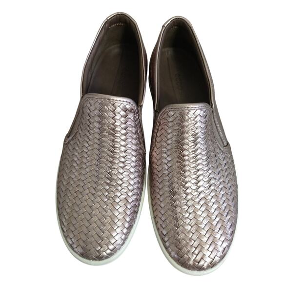 Ecco Soft 7 Slip-On Sneakers Metallic Leather Women’s 40 US 9–9.5 - Picture 2 of 9